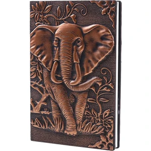 Suni Deri 3D Kabartmalı A5 Defter Bakır