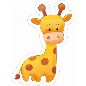 Sticker Atölyesi Zürafa - Hayvan Sticker - 17248