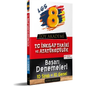 Toy Akademi T.c. Inkılap Tarihi ve Atatürkçülük 20 LGS Başarı Denemeleri 8. Sınıf 2020 Baskı