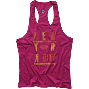 Fitness Gym Tank Top Sporcu Atleti New York City Fuşya