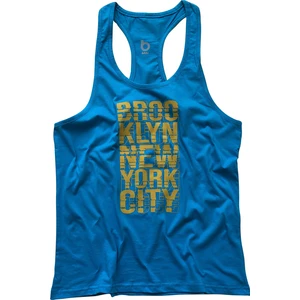 Fitness Gym Tank Top Sporcu Atleti Brooklyn Mavi