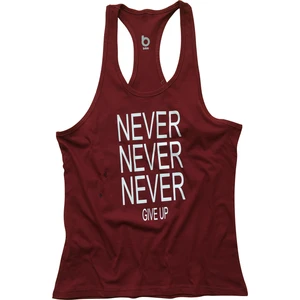 Fitness Gym Tank Top Sporcu Atleti Never Never Bordo
