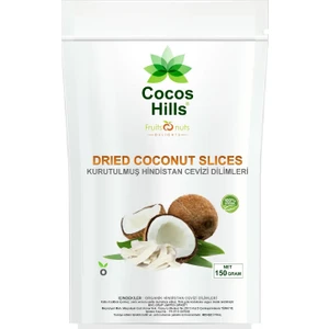 Cocos Hills Dried Coconut Slices Kurutulmuş Hindistan Cevizi Dilimleri 150 gram