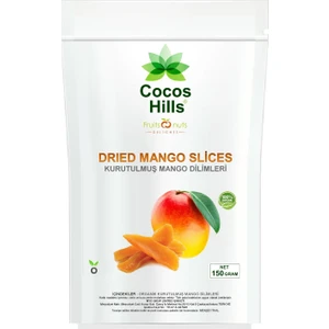 Cocos Hills Dried Mango Slices Kurutulmuş Mango Dilimleri 150 gram