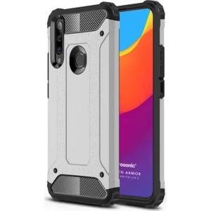 Huawei P40 Lite E Kılıf Rugged Armor Gümüş