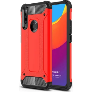 Huawei P40 Lite E Kılıf Rugged Armor Kırmızı