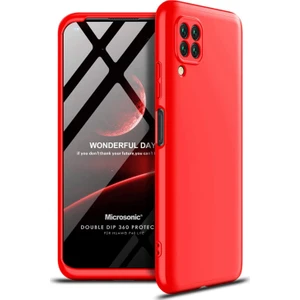 Huawei P40 Lite Kılıf Double Dip 360 Protective Kırmızı