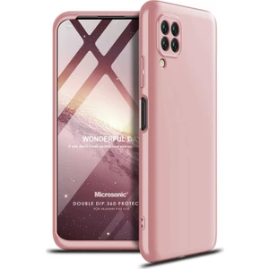 Huawei P40 Lite Kılıf Double Dip 360 Protective Rose Gold