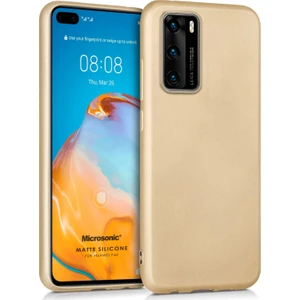 Matte Silikon Huawei P40 Kılıf Gold