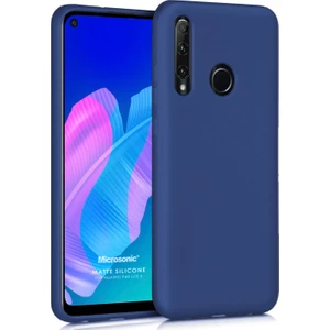 Matte Silikon Huawei P40 Lite E Kılıf Lacivert