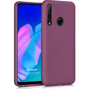 Matte Silikon Huawei P40 Lite E Kılıf Mor