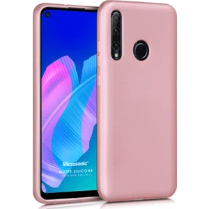 Matte Silikon Huawei P40 Lite E Kılıf Rose Gold