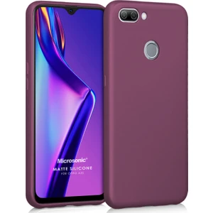 Matte Silikon Oppo A5S Kılıf Mor