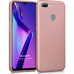 Matte Silikon Oppo A5S Kılıf Rose Gold