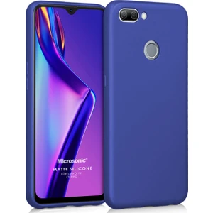 Matte Silikon Oppo F9 / F9 Pro Kılıf Lacivert