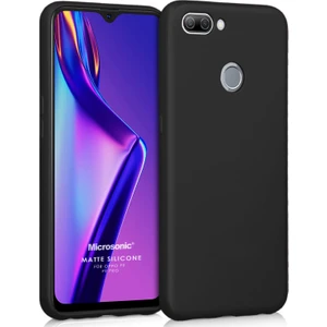 Matte Silikon Oppo F9 / F9 Pro Kılıf Siyah