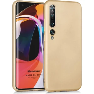 Matte Silikon Xiaomi Mi 10 Pro Kılıf Gold