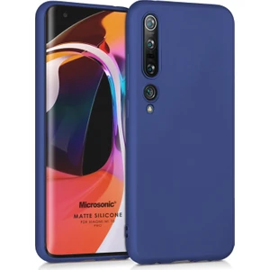 Matte Silikon Xiaomi Mi 10 Pro Kılıf Lacivert