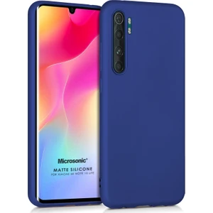 Matte Silikon Xiaomi Mi Note 10 Lite Kılıf Lacivert