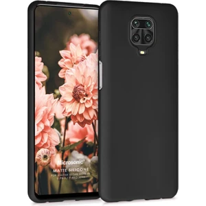 Matte Silikon Xiaomi Redmi Note 9 Pro Kılıf Siyah