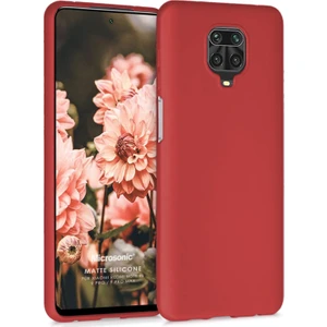 Matte Silikon Xiaomi Redmi Note 9S Kılıf Kırmızı