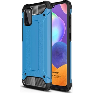 Samsung Galaxy A31 Kılıf Rugged Armor Mavi