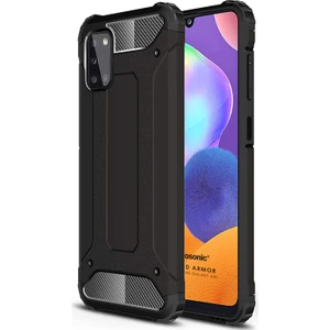 Samsung Galaxy A31 Kılıf Rugged Armor Siyah