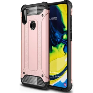 Samsung Galaxy M11 Kılıf Rugged Armor Rose Gold