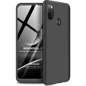 Samsung Galaxy M21 Kılıf Double Dip 360 Protective Siyah