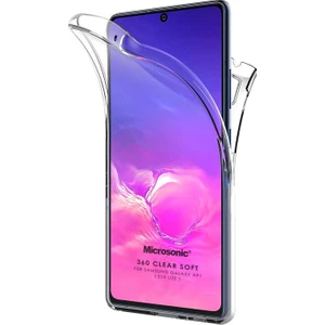 Samsung Galaxy S10 Lite Kılıf 6 Tarafı Full Koruma 360 Clear Soft Şeffaf