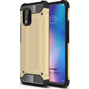 Xiaomi Mi 10 Lite Kılıf Rugged Armor Gold