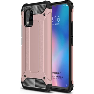 Xiaomi Mi 10 Lite Kılıf Rugged Armor Rose Gold
