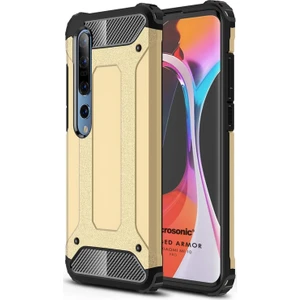 Xiaomi Mi 10 Pro Kılıf Rugged Armor Gold