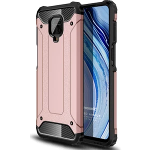 Xiaomi Redmi Note 9 Pro Kılıf Rugged Armor Rose Gold