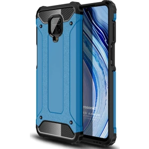 Xiaomi Redmi Note 9 Pro Max Kılıf Rugged Armor Mavi