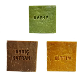 Ardıç Katranı Bıttım Sabunu ve Defne Sabunu 155 gr 3'lü Paket