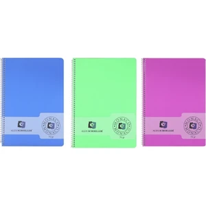 Scholler Spiralli PP Kapak Defter A4 100 Yaprak Kareli 3'lü