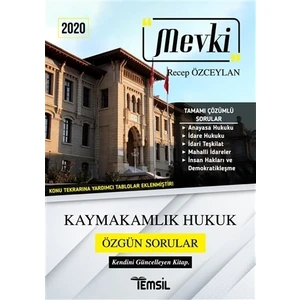 2020 Mevki Kaymakamlık Hukuk Özgün Sorular - Recep Özceylan