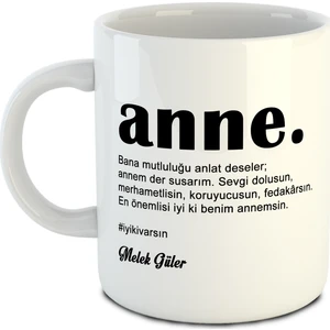 Kişiye Özel İsimli Kupa - Anne Iyiki Varsın