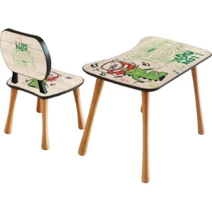 Popcorn Kids Drumms Sandalyeli Aktivite Masa Seti 2 - 6 Yaş