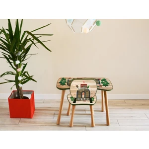 Popcorn Kids Cars Sandalyeli Aktivite Masa Seti 2 - 6 Yaş