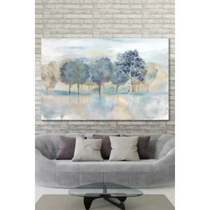 Hediyeler Kapında 50 x 70 Mavi Painting Duvar Kanvas Tablo