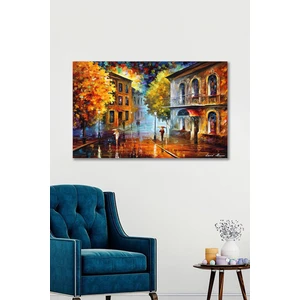 Hediyeler Kapında 100 x 140 Sonbahar Sanatsal Duvar Kanvas Tablo