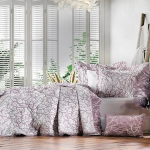 Zebra Casa All Days Boungh Mürdüm Çift Kişilik Yatak Örtüsü