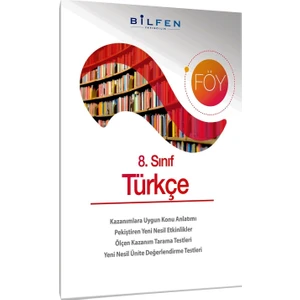 Bilfen Yayınları 8. Sınıf Türkçe Föy