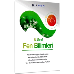 Bilfen Yayınları 8. Sınıf Fen Bilimleri Föy