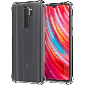 Express Hangar Xiaomi Redmi Note 8 Köşe Korumalı Darbeye Dayanıklı Şeffaf Koruyucu Kılıf