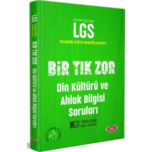 Data Yayınları LGS 8. Sınıf Bir Tık Zor Din Kültürü ve Ahlak Bilgisi Soruları