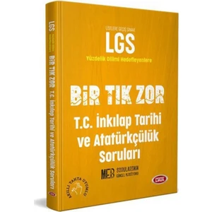 Data Yayınları 8. Sınıf LGS T.C. Inkılap Tarihi ve Atatürkçülük Bir Tık Zor Soruları