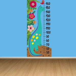 Kt Decoration Sevimli Dino Boy Ölçer Duvar Sticker